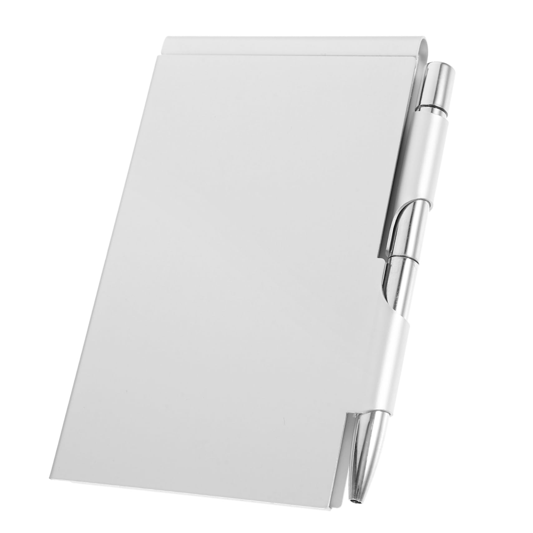 Lurrose 10stücke Pocket Notizbuch Mit Stift Tragbares Notizheft Für Büro Schule Und Zuhause Kreative Leicht Abreißbare Silbernes Design