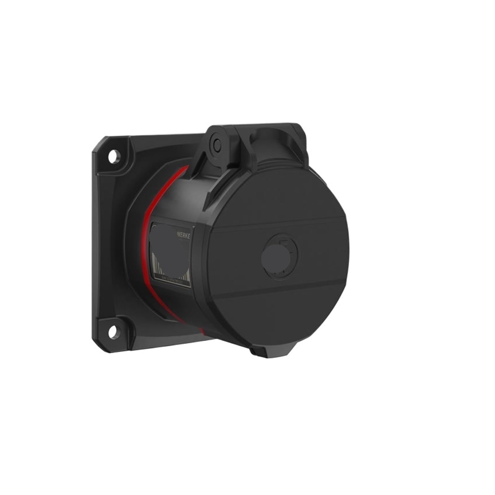 Enchufe industrial plano IP54 de 16A y 5 pines para conexiones eléctricas seguras