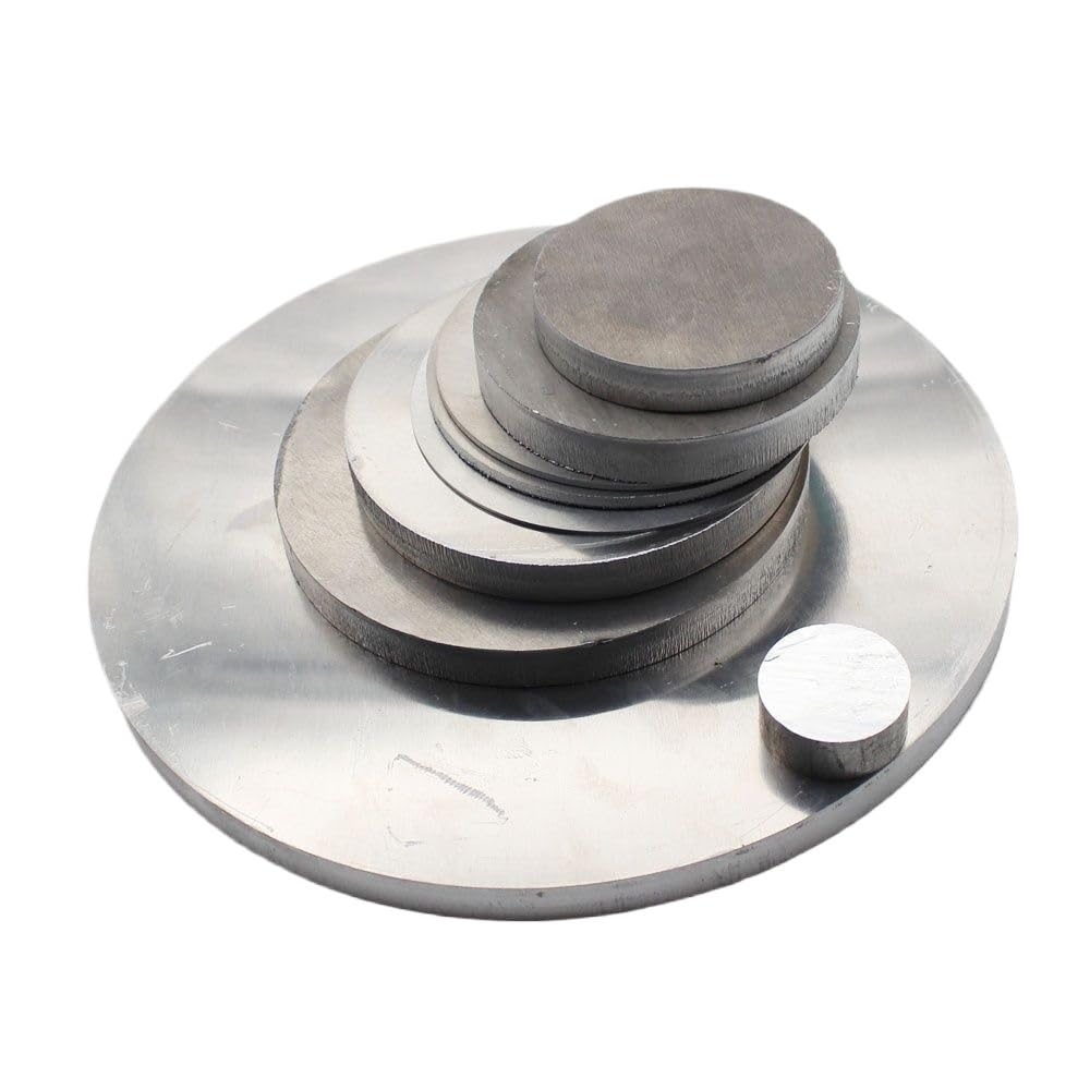 Silberne Aluminiumscheibe, runder Stanzrohling for Basteln, runde Platte aus Aluminiumlegierung, Dicke 1–8 mm, 1 Stück(6.0x300mm)