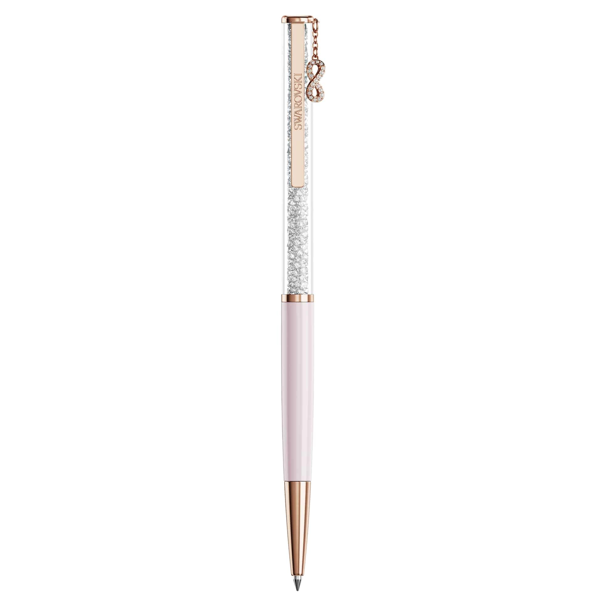 Swarovski Crystalline Silk ballpoint pen Infinity Pink lacquered Rose gold-tone plated — view 2