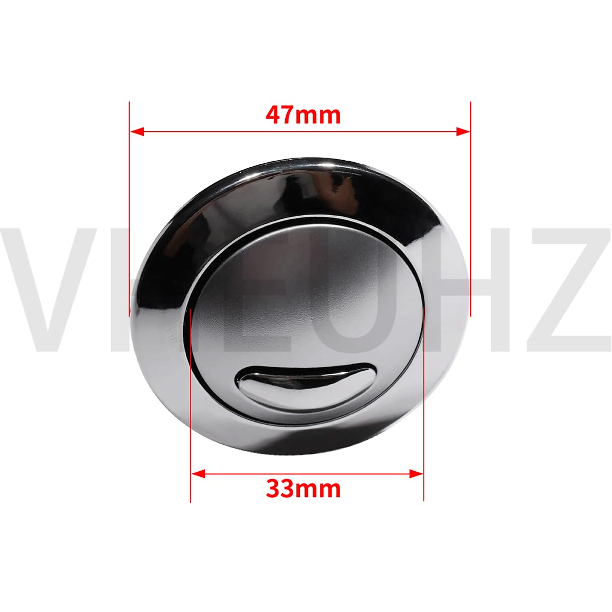 34494907 Optima 49 Doble pulsador WC cromo compatible con Twyford Conjunto de pulsador de cisterna de inodoro de doble descarga