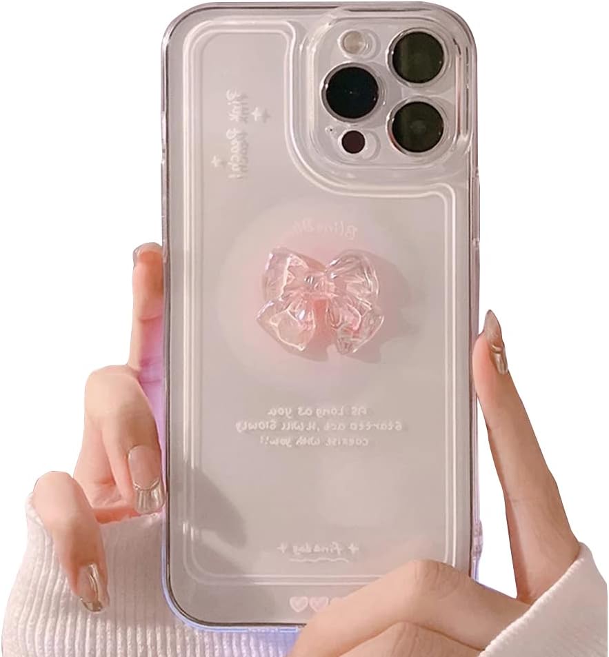 3D Pearl Cherry Soft Phone Case For IPhone 13 - Silicone/TPU, Cute Design, Wireless Charging Compatible