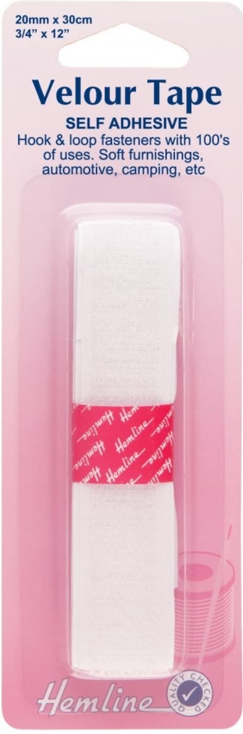 Hook And Loop Tape Self Stick 20mm: White