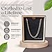 Love You This Much Promise 5mm Cuban Chain Necklace for Him, 22