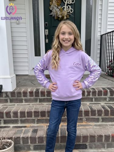 Image of WELAKEN Sweatshirts for Girls Toddler & Kids II Little Girl's Pullover Tops Sweaters & Hoodies