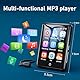 64GB MP3 Player Bluetooth 5.3, 2.8 Touchscreen Tragbarer HiFi Musik Kinder MP3 Player mit Lautsprecher, 18 beruhigende Klänge, Bis zu 45h Akkulaufzeit, FM Radio, Unterstützung 128GB