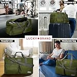 Lucky Travel Duffel Bags 65L, Gym Bag, Travel Bag & Large Duffle Bag for Men, Foldable Overnight Weekender Bags for Women & Men with Adjustable Shoulder Strap, Loden Green - Image 4