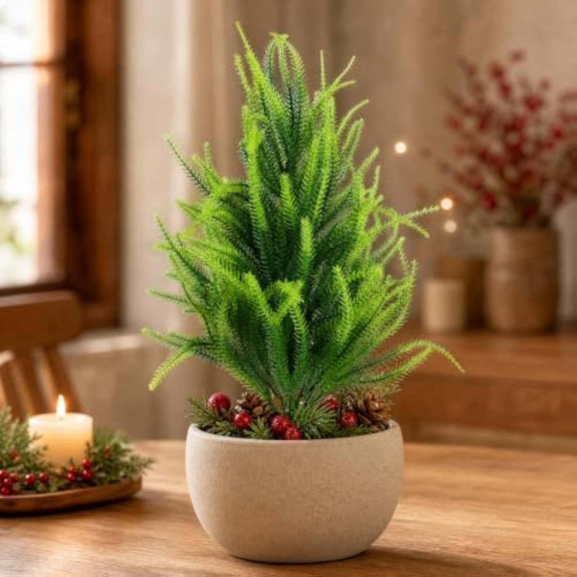 Artificial Conifer Topiary Tree for Indoor and Outdoor Use
