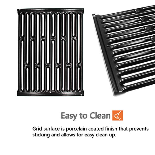Hongso 7523 7521 7522 15 Inches Porcelain Enameled Cooking Grates Replacement For Weber Spirit E-210, Spirit S 200 & 210 (Pre-2012 With Side Control), Genesis Silver A, Spirit 500, 65904 65905 Grills #TOP2