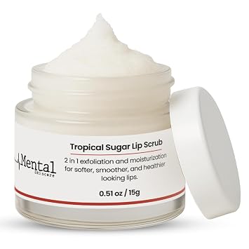 Sugar Lip Exfoliator Scrub Hydrates & Repairs Dark, Dry & Chapped Lips Lip Scrub with Cocoa Butter & Coconut Oil Softens, Smoothens & Soothes Dryness Gently Removes Dead Skin