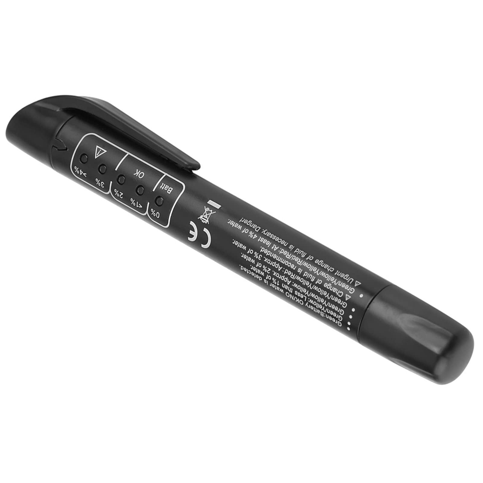 Tester Płynu Hamulcowego Bateria OK, 5 Diod LED Tester Jakości Płynu Hamulcowego DOT3 DOT4 DOT5, Bez Złącza Kablowego, Przenośny i Lekki do Użytku Profesjonalnego w Warsztatach