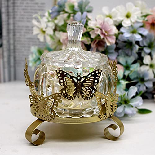 Ekdjkk Iron Art Candle Holder, Gold, Butterfly Carved Decorative Candle Holder, Candle Stand For Wax Candles Modern Home Decor Party Gift(Size:3.74X3.54Inch) #TOP5
