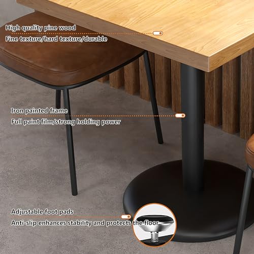 Mesa de reunión de alta estabilidad y juego de mesa de bar 5