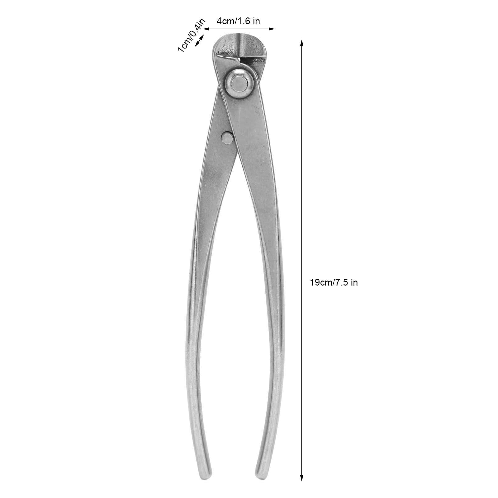 Jiawu Cortador de Ramas, Cortador de Bonsái de Acero Inoxidable de Grado Profesional de 7,5 Pulgadas, Cortadores de Alambre Multifuncionales, Herramientas de Bonsái para Modelado de Bonsái