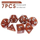 Zestaw kości Dungeon and Dragons, 7 szt., fioletowa, mgławica, kości wielościenne, RPG, gry stołowe, D&D D20, D12, D10, D8, D6, D4, złote