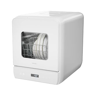 Hermitlux Countertop Dishwasher, 6 Wash Programs Slim Size Portable Dishwasher - Amazon product rated Grade A