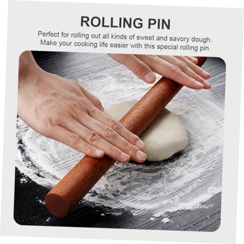 FUNNETOYU Wooden Rolling Pin Dough Roller Set 40cm and 30cm 5pcs Steamer Mats Kitchen Baking Tools for Pastry and Dumpling Skin Preparation - Image 7