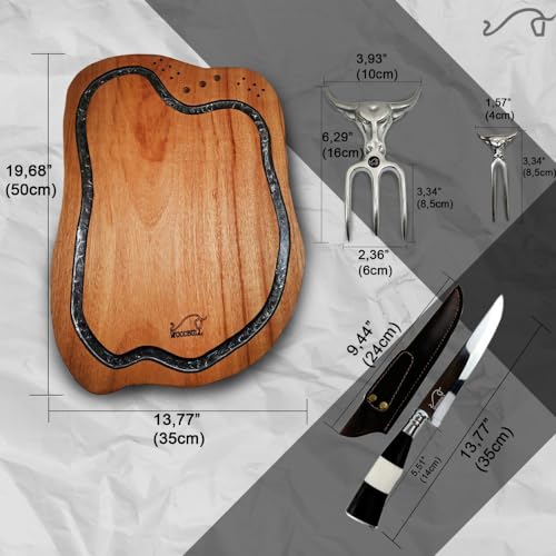 BBQ-Grill-Set-Handmade-Accessories-with-Cutting-Board-Hardwood-Fork-Tridents-Sharp-Knife-with-Knife-Sheath-and-Gift-Box-Creative-Gift