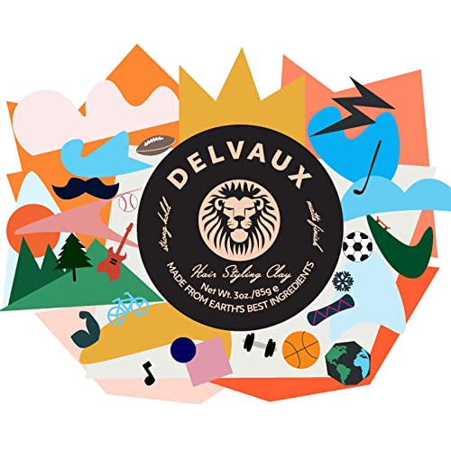 Delvaux Natural Hair Styling Clay - The Best Ingredients - Strong Hold & Matte Finish #TOP4