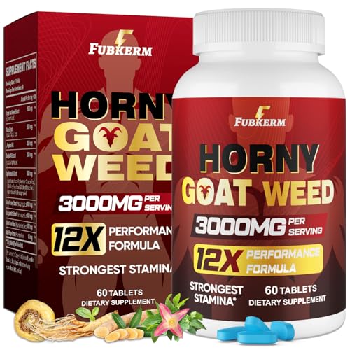Hornygoatweed for Men, 12 in 1 Horny Goat Weed, Maximum Strength ...