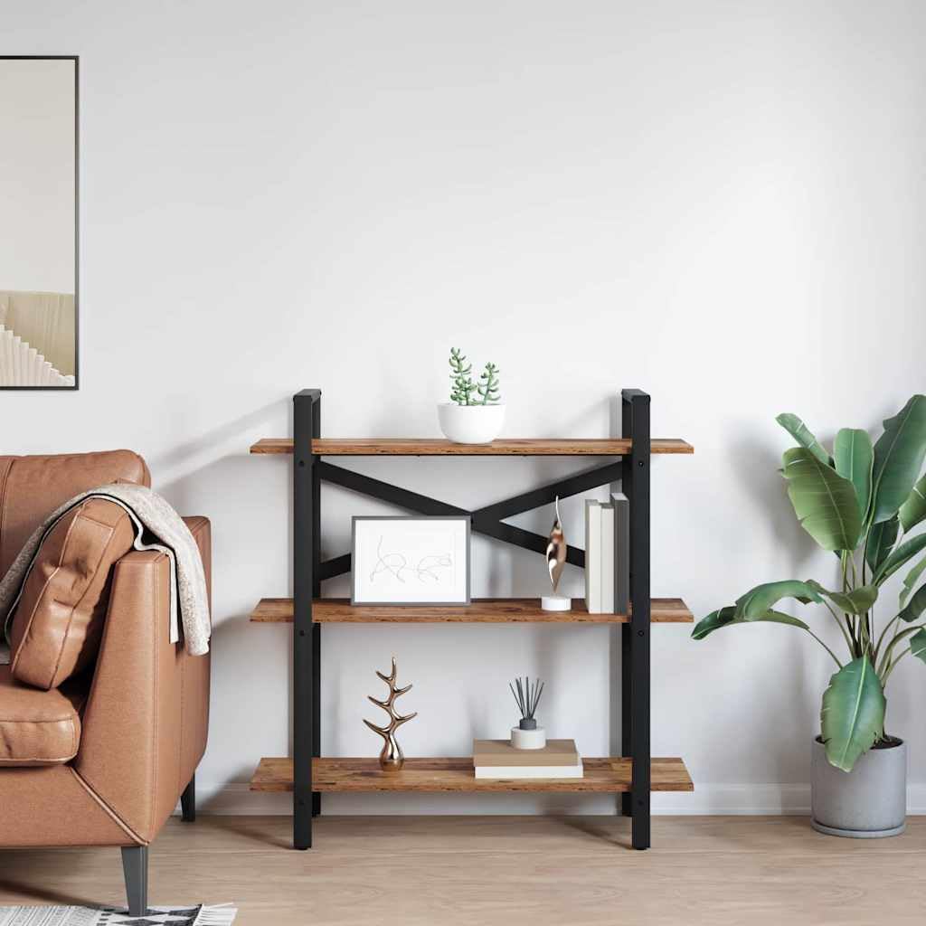 Generisch Bücherregal Altholz 100 x 33,5 x 102 cm Holzwerkstoff,Möbel,Regalsysteme,Bücherregale Bücherschränke-883950