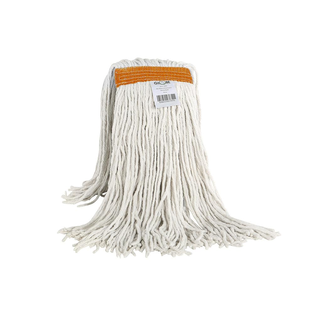 Cot-Pro Cotton Narrow Band Wet Cut End Mop, 20 Oz, 7" x 18", White