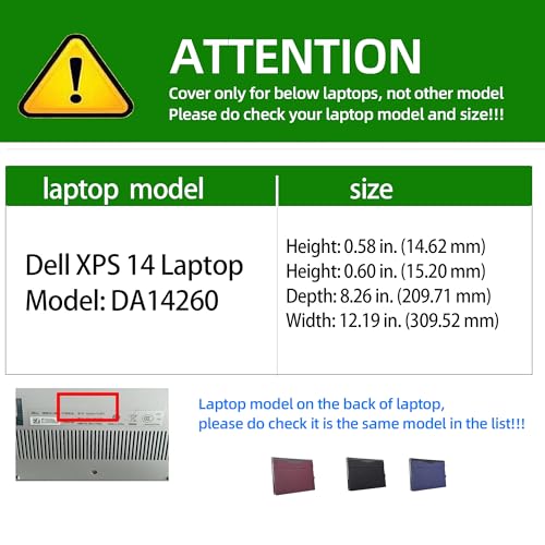 Funda para Laptop Dell XPS 14 DA14260 PU Cuero Gris Oscuro miniatura 2