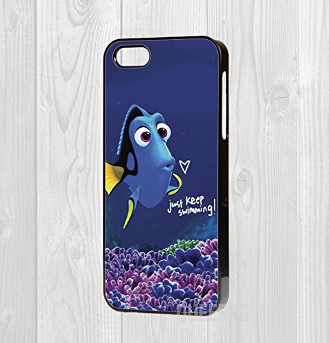 IPhone 4/5/5 C/6/6 + - Cover rigida Keep Swimming