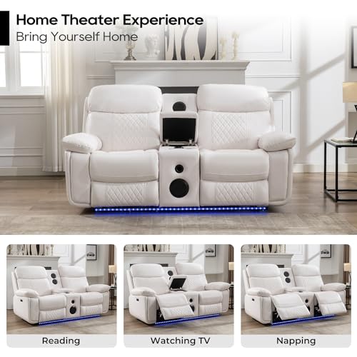 Electric recliner sofa set