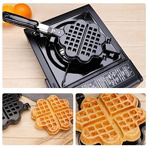 Fenteer Nicht-Stick -Seite Waffel Backform Pan Aluminium Legierung Waffeleisen Waffel zu Platte Kochen Backen werkzeug – Bild 9