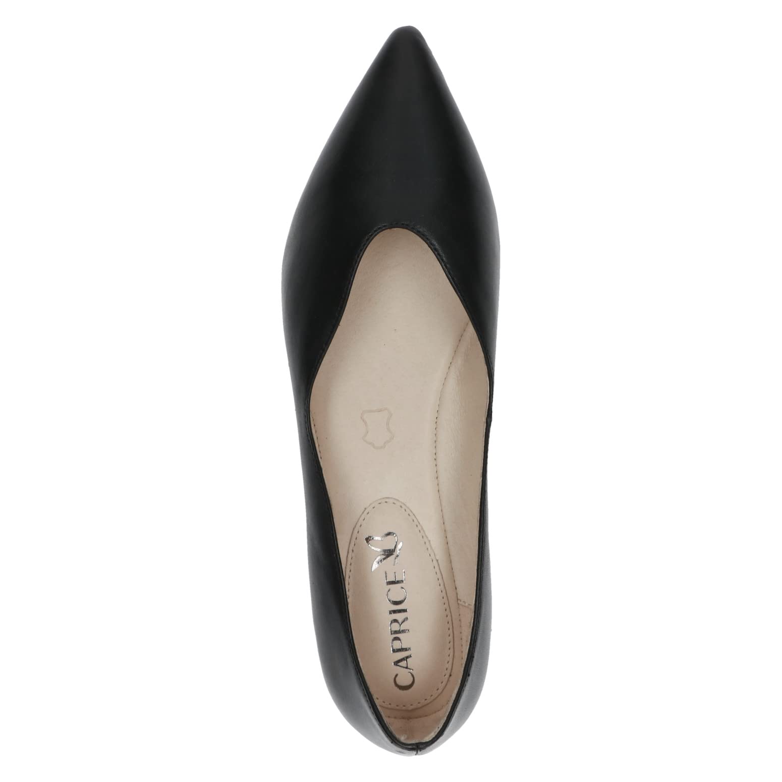 Caprice Damen Ballerinas aus Leder Spitz