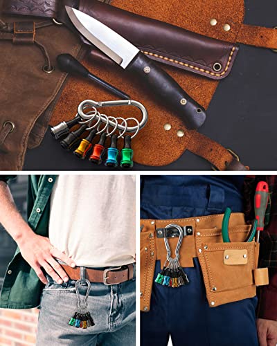 Tempaky Chave de fenda de haste hexagonal de 1/4 de polegada Alnum Suporte de pontas de chave de fen