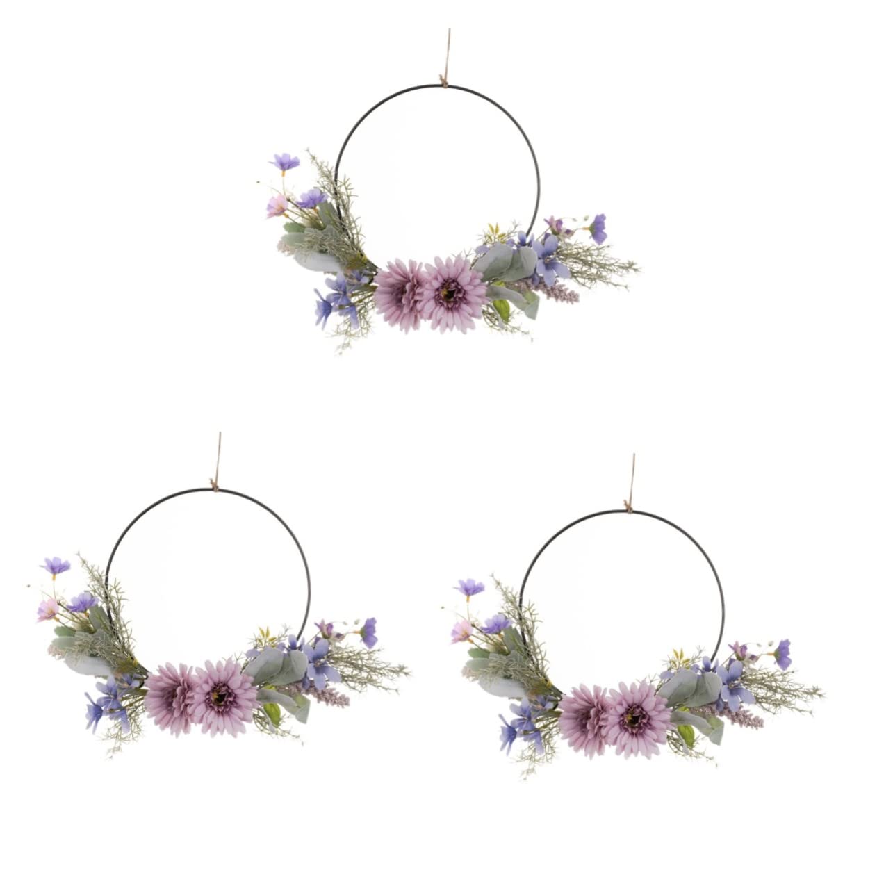 STOBAZA 3stücke Kreativer Türkranz Aus Künstlichen Blumen Für Hochzeiten Und Festlichkeiten Detailreich Und Realistisch Für Eingänge Und Wohnräume Dekorativ