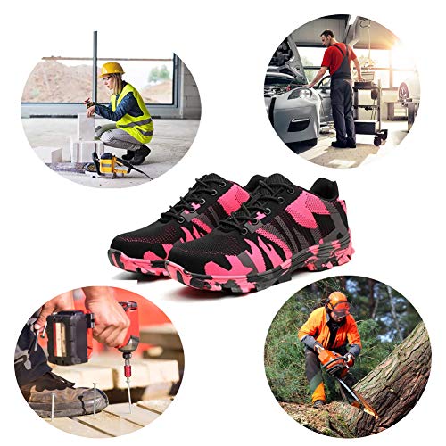 Veiligheidsschoenen Heren Lichtgewicht Laag Werkschoenen mit Staal neus 35-48EU - Image 7