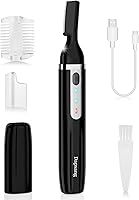 Dapsang Electric Eyebrow Trimmer for Women & Men - Painless Rechargeable Facial Razor with LED Light, Rinseable Blade for Face, Lips, Neck, Legs