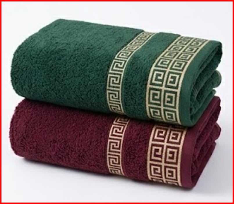 Image of Zym Multi Purpose Towel Set | 100 Cotton | Soft Absorbent Bath and Kitchen Towel (19 Inch X 33 Inch) Pack of 2 Green