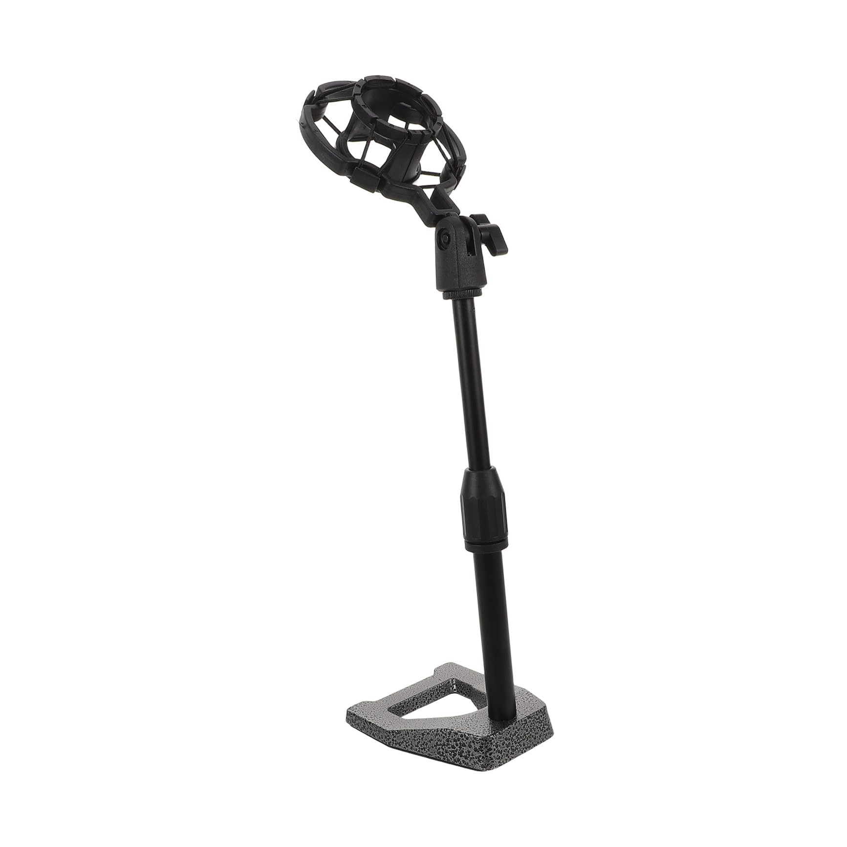 Verstellbarer Desktop Mikrofonständer mit Schwerer Basis und Vibrationsdämpfendem Shock Mount für Tisch für Gesang Interviews Studioaufnahme und Live Streaming