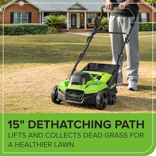 Image of Greenworks 40V 15 inch Dethatcher /Scarifier, Tool Only