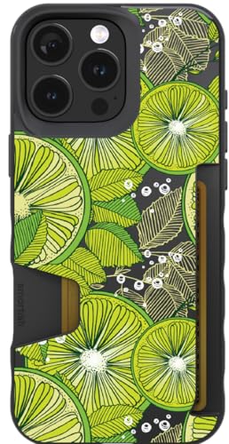 Image of Smartish - Lime Time - iPhone 16 Pro Max Wallet Case - Wallet Slayer Vol 1 [Slim + Protective] Credit Card Holder - Fits iPhone 16 Pro Max