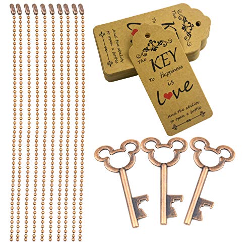 Aokbean-52pcs-Vintage-Skeleton-Key-Bottle-Opener-Party-Favor-Wedding-Favor-Guest-Souvenir-Gift-Set-with-Escort-Thank-You-Tag-Card-and-Keychain-Antique-Copper Aokbean 52pcs Vintage Skeleton Key Bottle Opener Party Favor Wedding Favor Guest Souvenir Gift Set with Escort Thank You Tag Card and Keychain Antique Copper