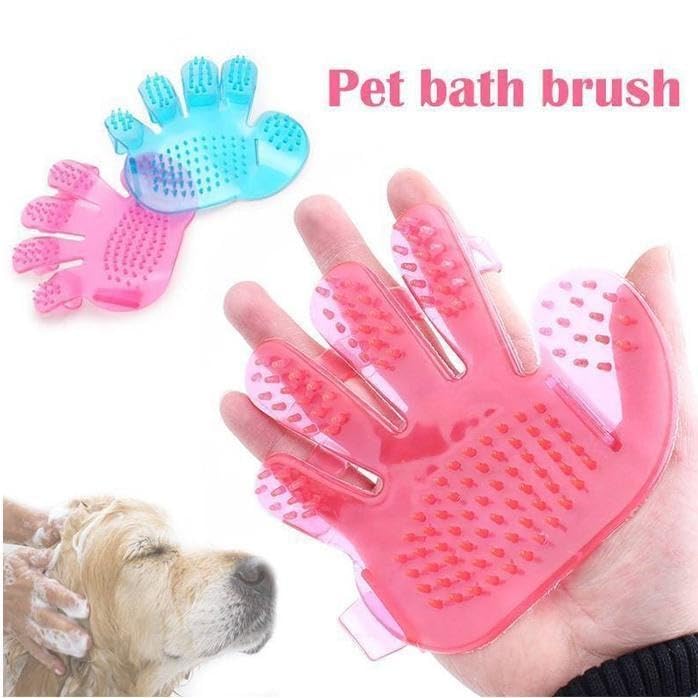 Sadaiv Nipun Dil Se Desh Seva” Pet Grooming Glove (Gold) – Rubber Deshedding & Bath Brush for Dogs & Cats | Gentle Fur Remover, Massage & Cleaning Tool for Pets 2