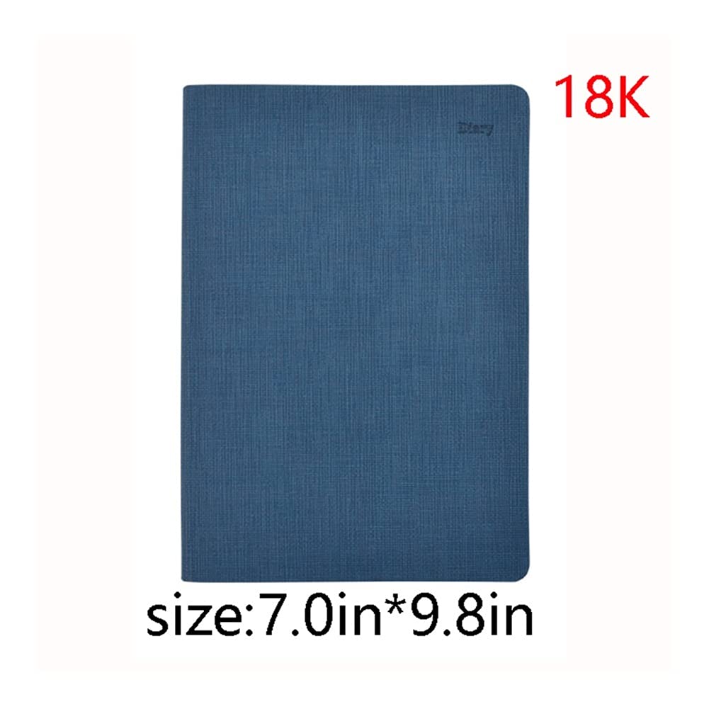 Cahier Carnet PU Journal en cuir Journal horizontal Bloc-notes de voyage simple et mignon pour enregistrer quotidiennement, notes de classe et plans bureau de l'école ( Color : Gris , Taille : 18K )