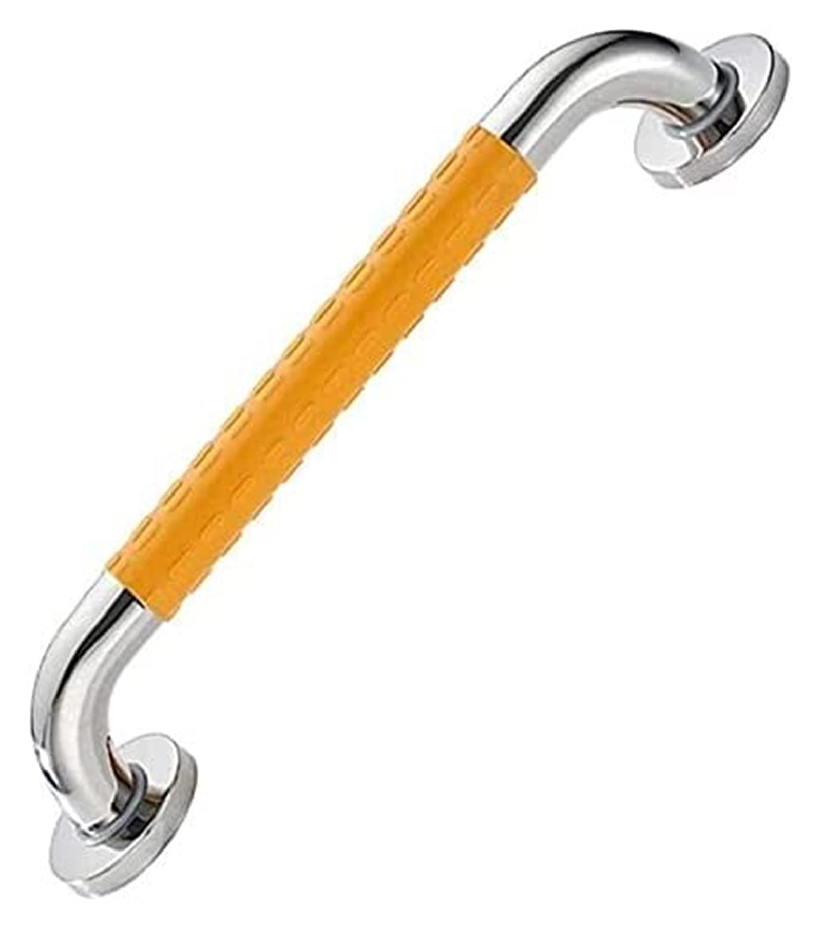 handrail Grab Rails,Bathroom Handrail Grab Bar Armrest Anti Slip Shower Grab Bar Handle, Portable Nylon Grab Bars for Toilet,Stainless Steel Support/Yellow/58Cm