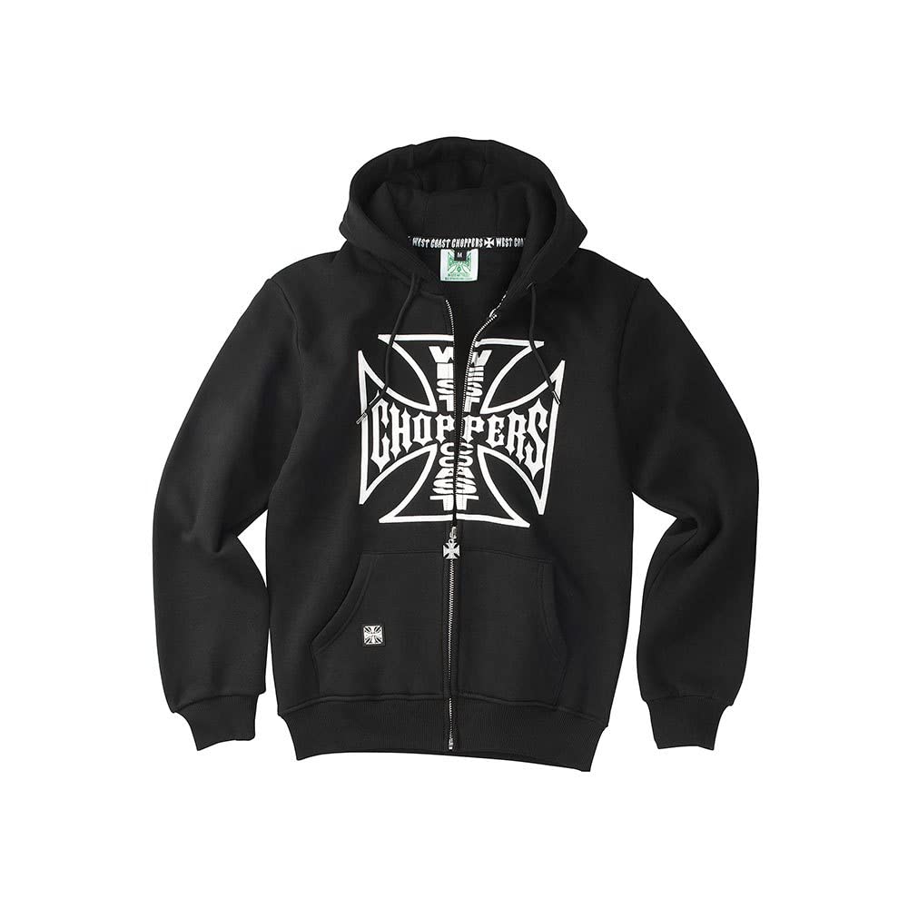 West Coast Choppers Men's Black Og Logo Zip Hoodie, Xl