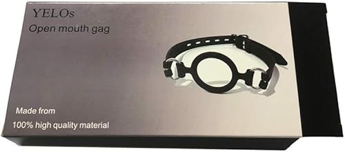 Miniatura 5 de YELO Restricciones de mordaza con junta tórica de boca abierta, arnés de cabeza de sujeción de boca junta tórica fijación oral, correa ajustable