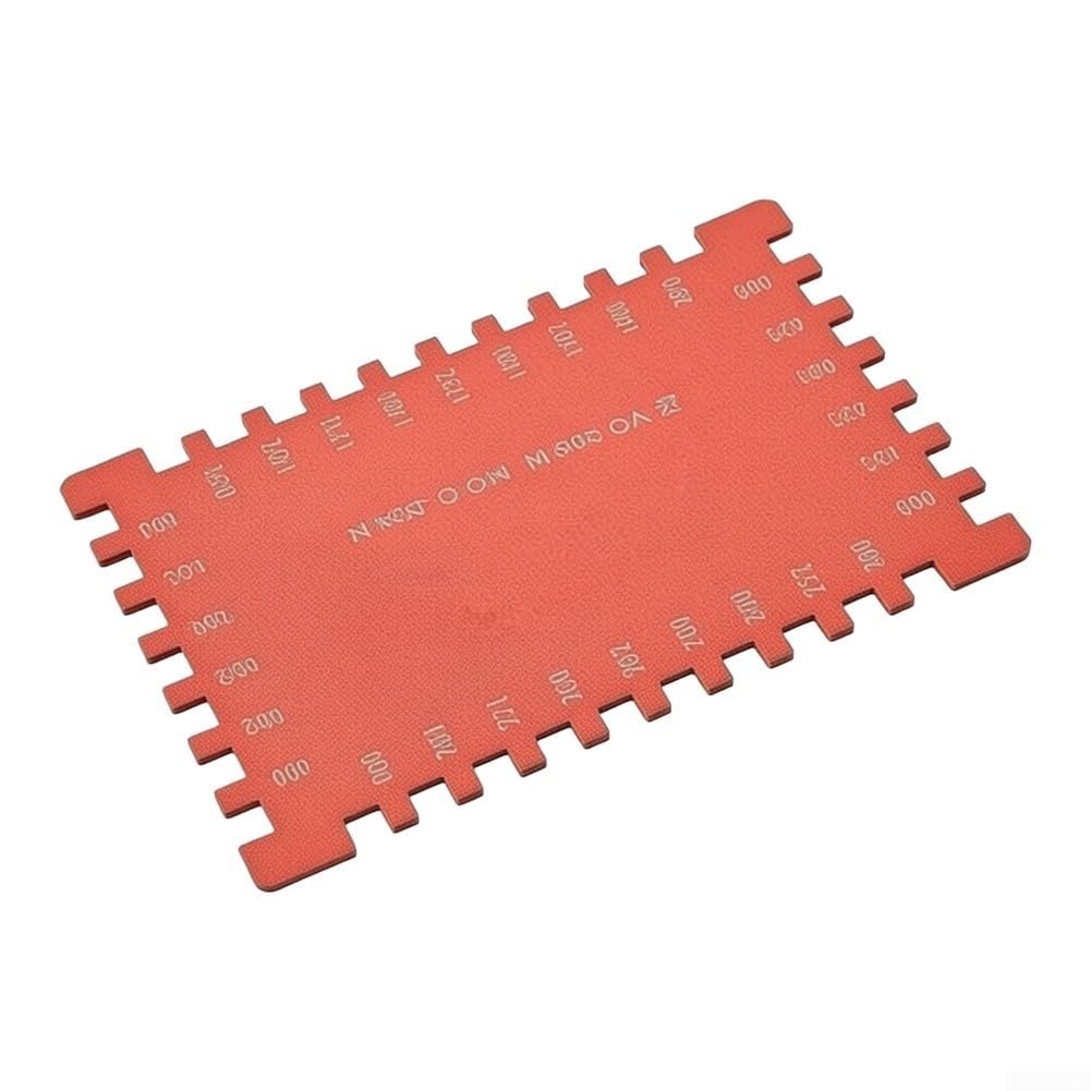 Calibrador Comb Gauge Aluminio Oxidado 25-2000μm(black)