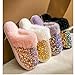 Fashion Sequins Slippers for Women Men Winter Warm Memory Foam Fuzzy Slippers Comfy Fluffy Slippers Non-slip Plush Slippers Cotton Home Slippers Indoor Outdoor Shoes (Purple)