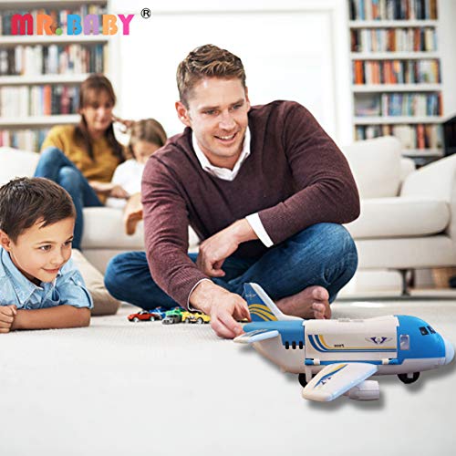 image for Mr.baby Toy Airplane Set, 3+Year Old Boy and Girl Transport Cargo Airp