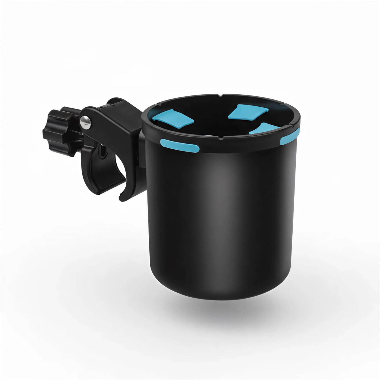 Marine Boat Rail Cup Holder,No-Drill Tool-Free Install,Holds 30-40oz Tumblers,Install On Bimini Top Conver Rail Or Pole, Gift for Pontoon, PWC, Jet Ski(Pack of 1)