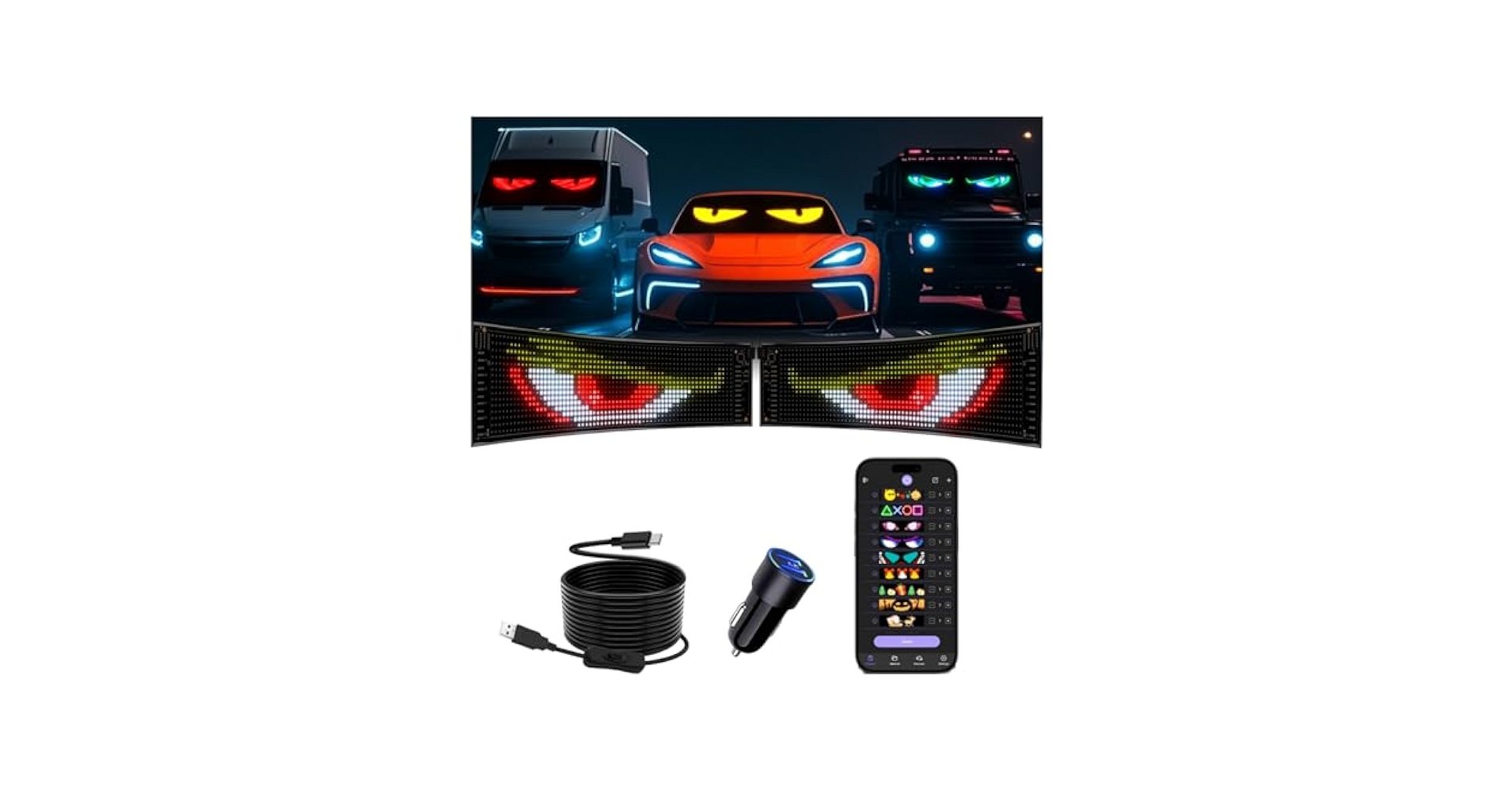 Amazon.com: Multifunctional Bright 2PCS Devil Eyes for Cars